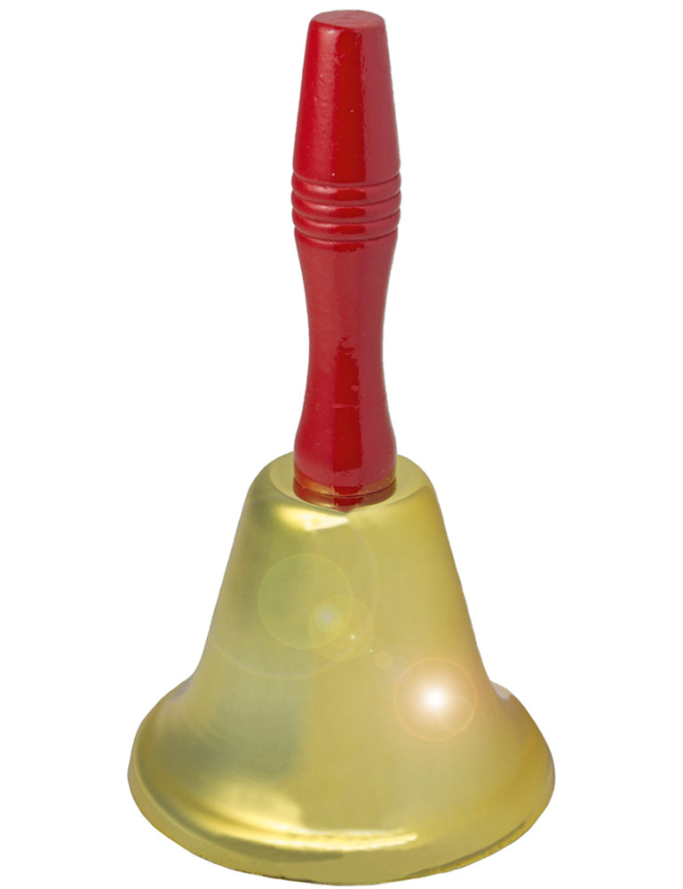 Weihnachtsmann Glocke 20 cm | Gold - Zubehör Kostüm Nikolaus Weihnachten Hochzeit