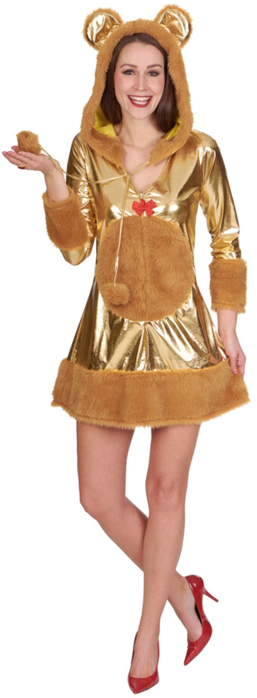 Goldbärchen Kostümkleid für Damen