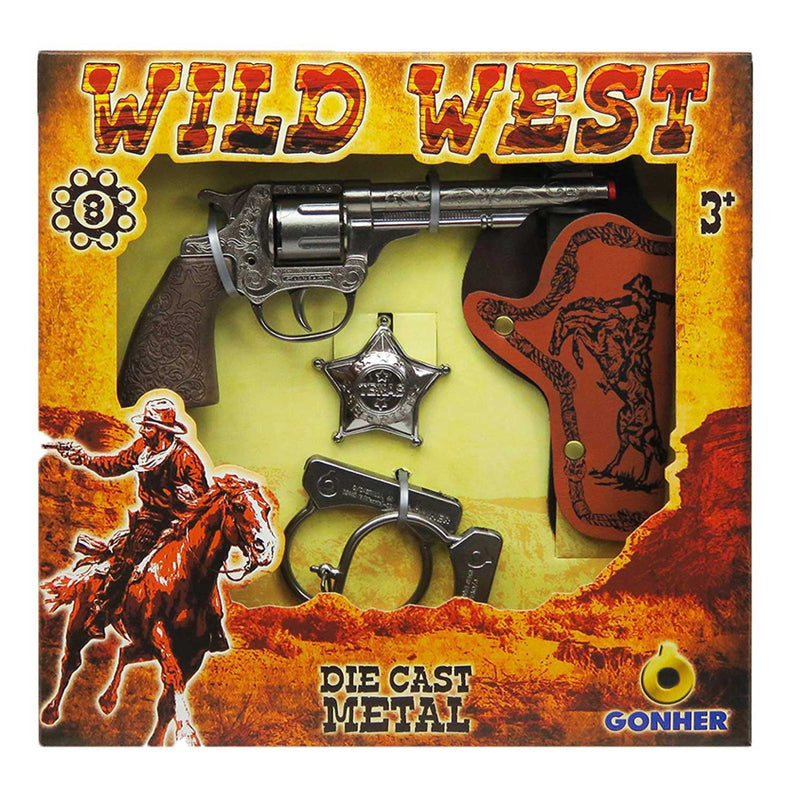 Gonher 157/0 Revolver Set | Pistole Stern Handschellen