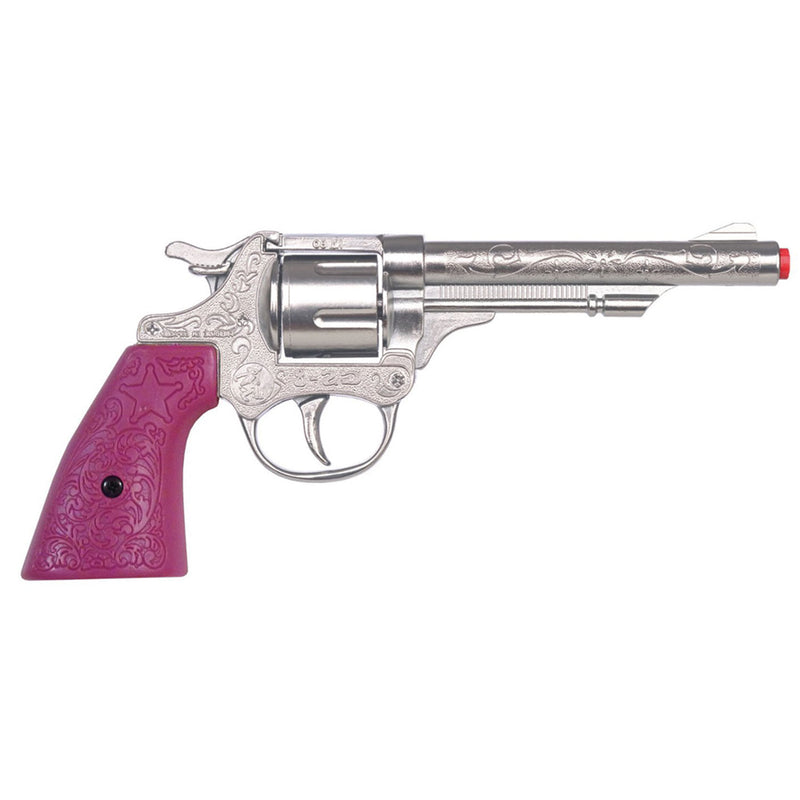 Gonher 180/2F Cowgirl Western Pistole - Gun Rosse | Silber Pink