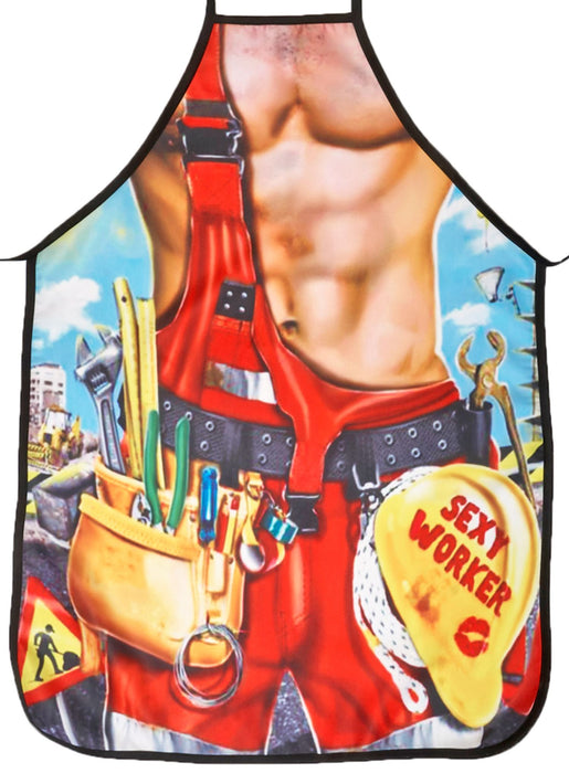 Grillschürze "Sexy Worker" Bauarbeiter | Einheitsgröße