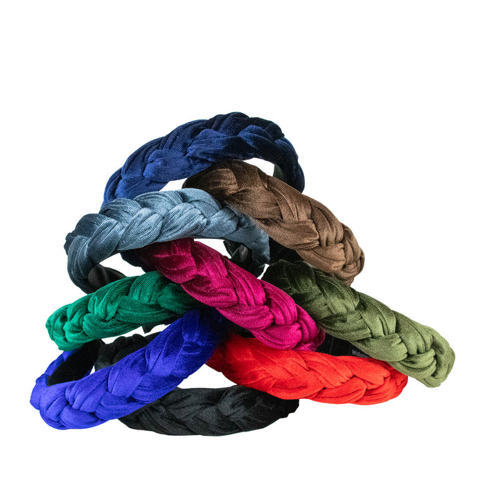 Flecht Haarreif "Samira" aus Samt | Haarschmuck