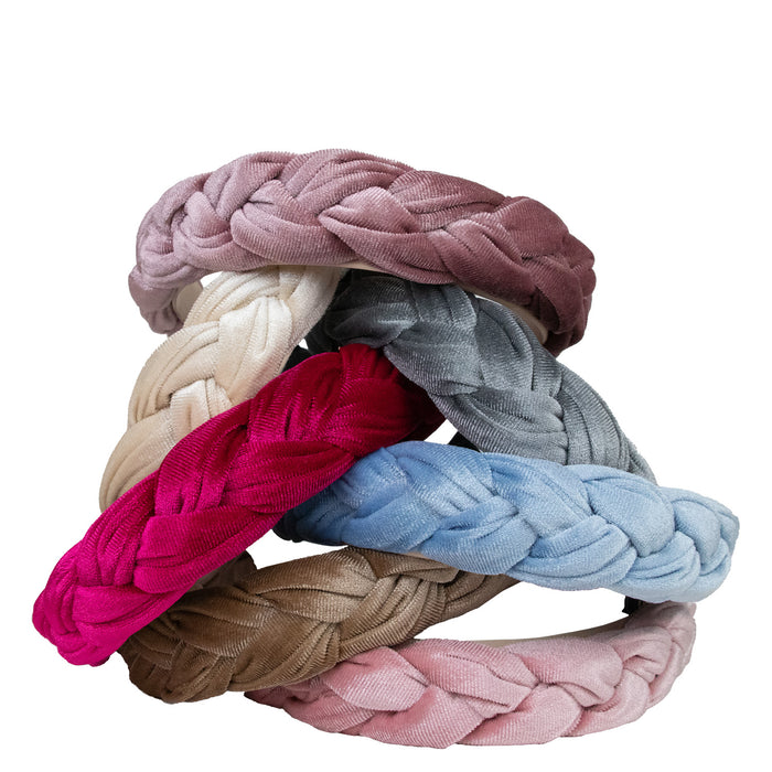Flecht Haarreif "Samira" aus Samt | Haarschmuck