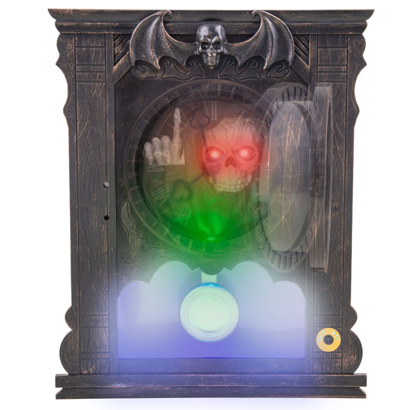 Halloween Deko Gruselige Uhr "Your time is up" - Animatronic | 25 cm