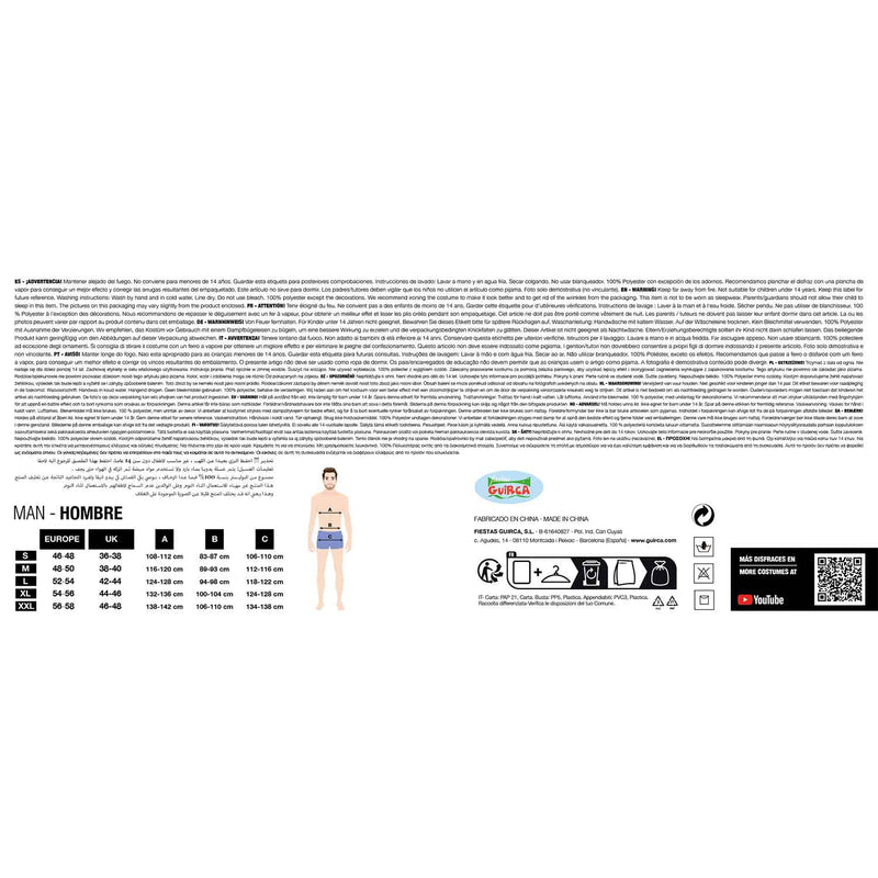 Spaßkostüm"Dart-Scheibe" für Erwachsene | Einheitsgröße 52-54 (L)