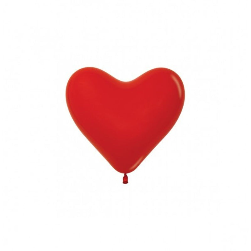 50 Stk. Herz Luftballon Ø15cm | Rot #015