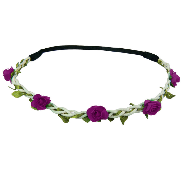 Blumen Haarband "Bella" mit kleinen Rosen | Haarschmuck Hochzeit Kommunion