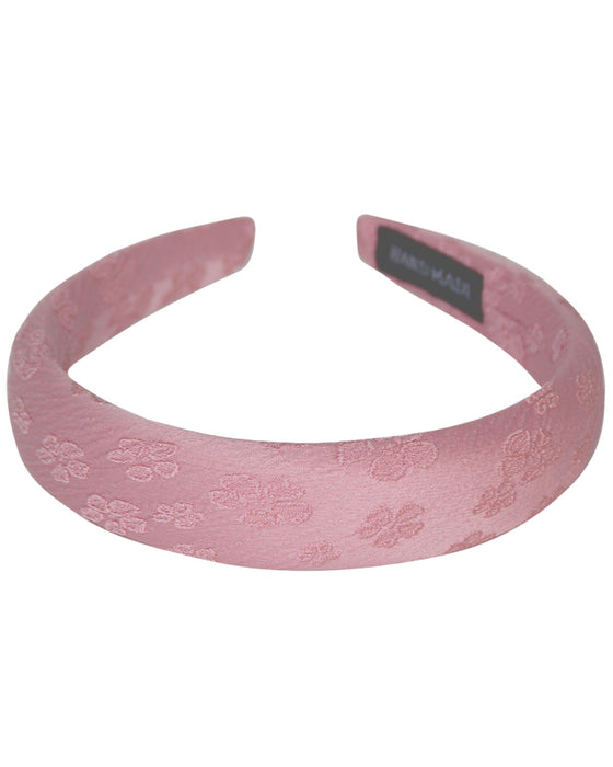 Haarreif "Marita" mit Blumenmuster | Rosa