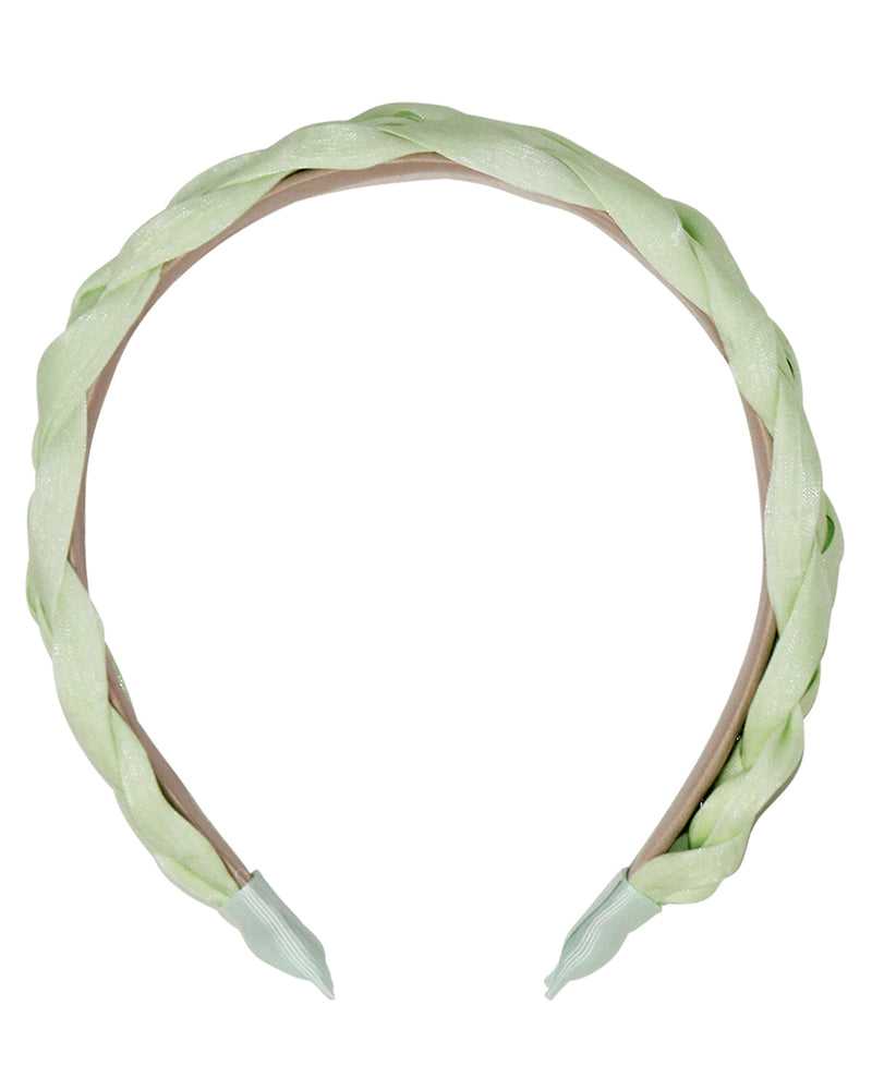 Flecht Haarreif "Jette" | Hellgrün