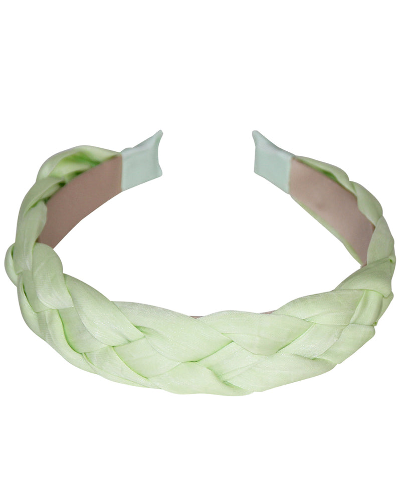Flecht Haarreif "Jette" | Hellgrün
