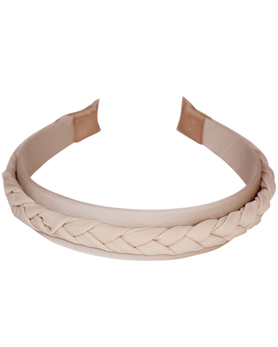 Haarreif "Rabea" mit Flechtzopf | Beige