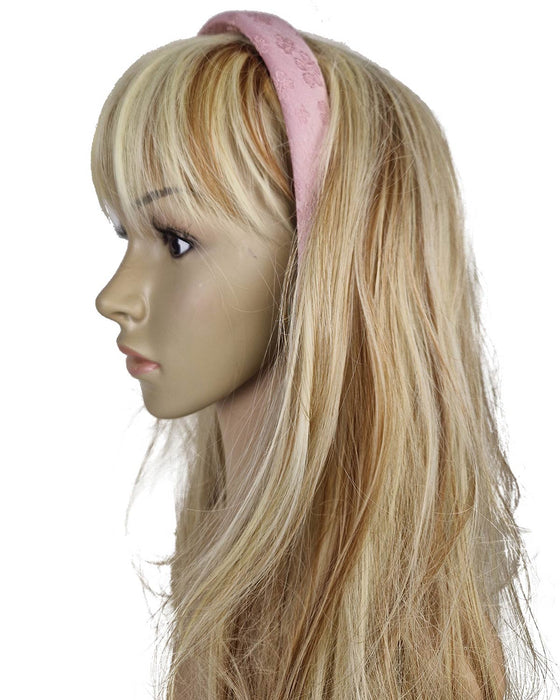 Haarreif "Marita" mit Blumenmuster | Rosa