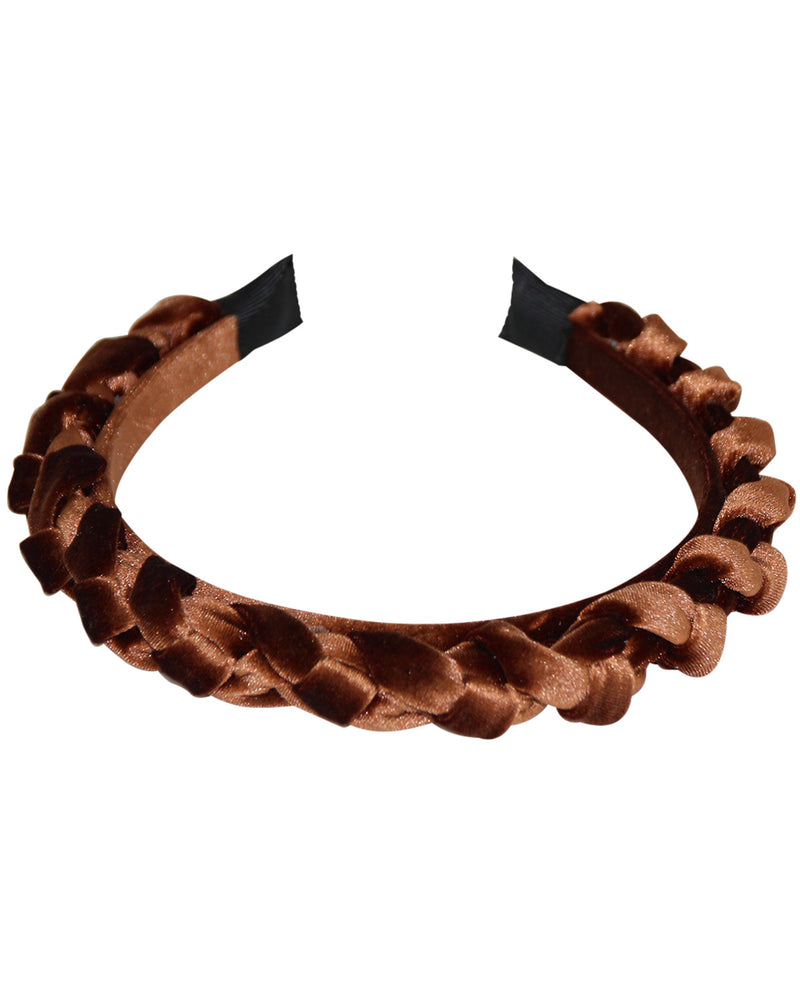 Haarreif "Aneta" in Samtoptik | Braun