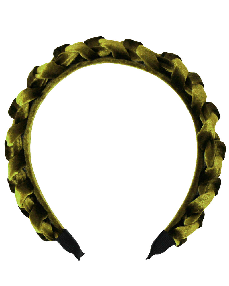 Haarreif "Aneta" in Samtoptik Geflochten | Damen Haarschmuck