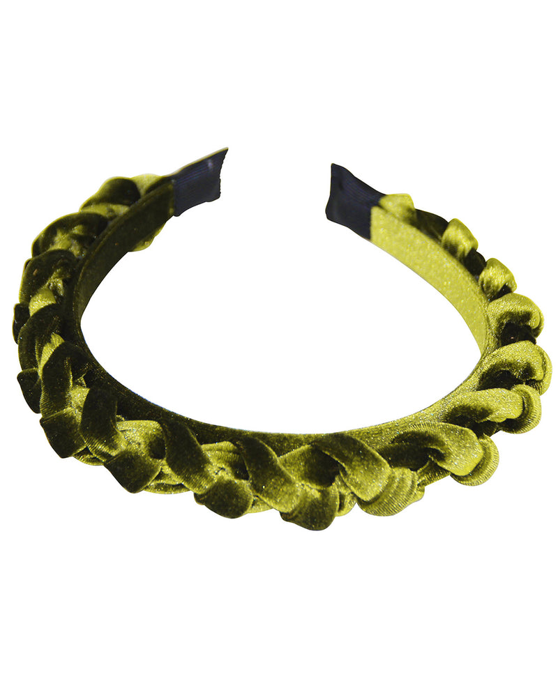 Haarreif "Aneta" in Samtoptik | Hellgrün