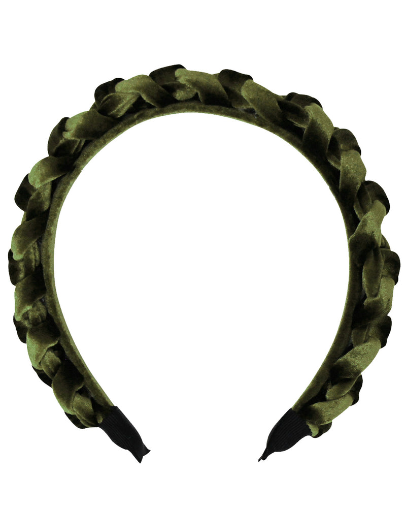 Haarreif "Aneta" in Samtoptik Geflochten | Damen Haarschmuck