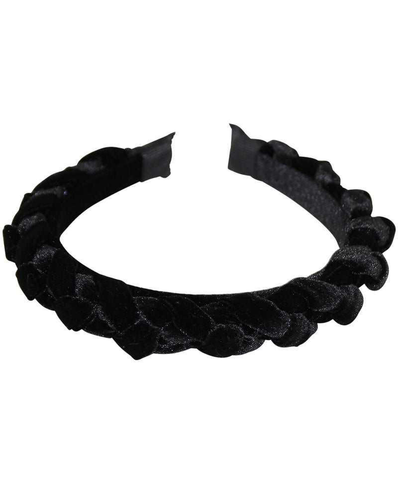 Haarreif "Aneta" in Samtoptik | Schwarz