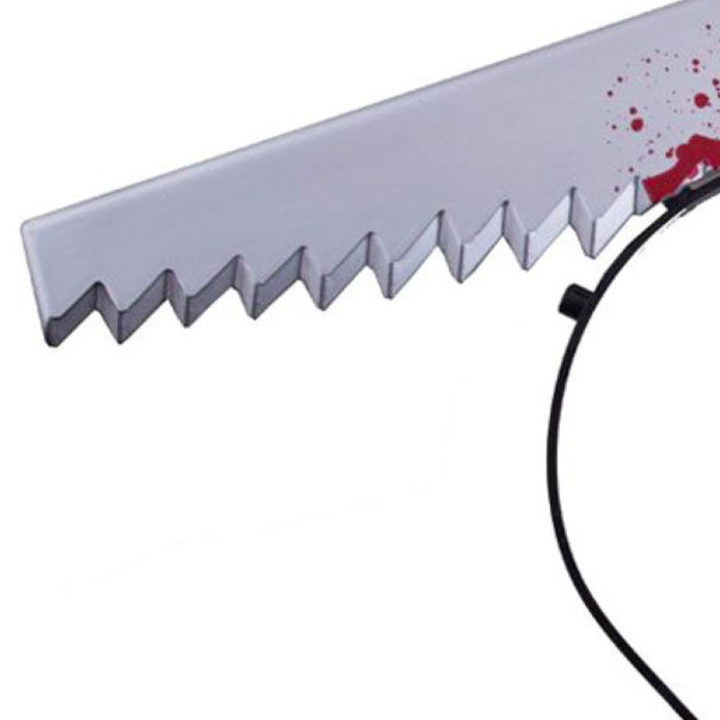 Halloween Haarreif mit blutiger Deko-Säge