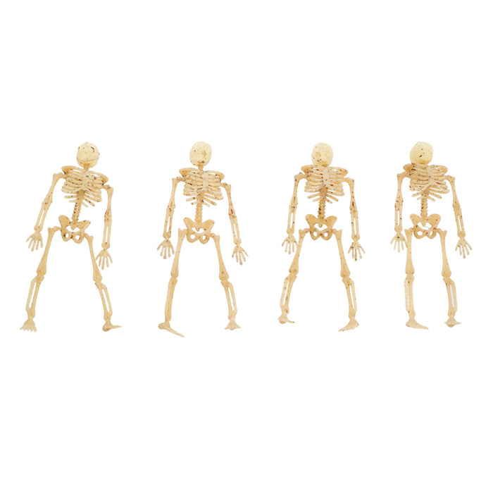 20er Set "Knochenteile" - 9 cm | Knochenweiß - Skelette Halloween Dekoration