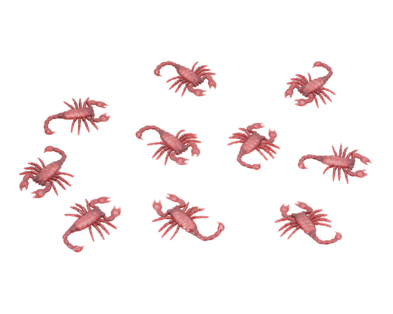 10er Set "Skorpione" - 6,5 cm | Braun - Halloween Dekoration