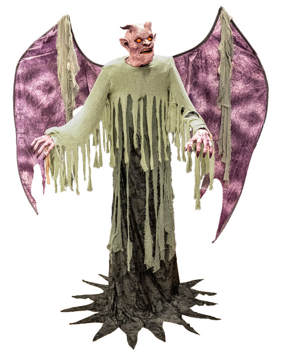 Horror Standfigur Teufel animiert - 210 cm | Halloween Dekoration