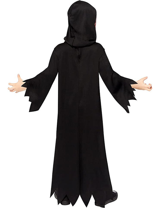 Halloween Kinderkostüm "Gaming Reaper" mit Skelett Maske | Horror Grusel Sensenmann