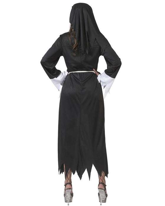Teufelin Nonne "Luzia" für Damen  - Halloween Kostüm | Schwarz Rot
