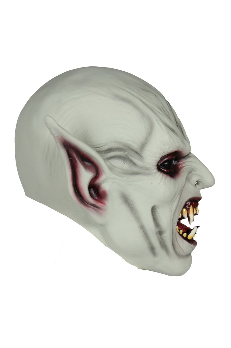 Halloween Latex Maske "Creepy Vampire" | Grau