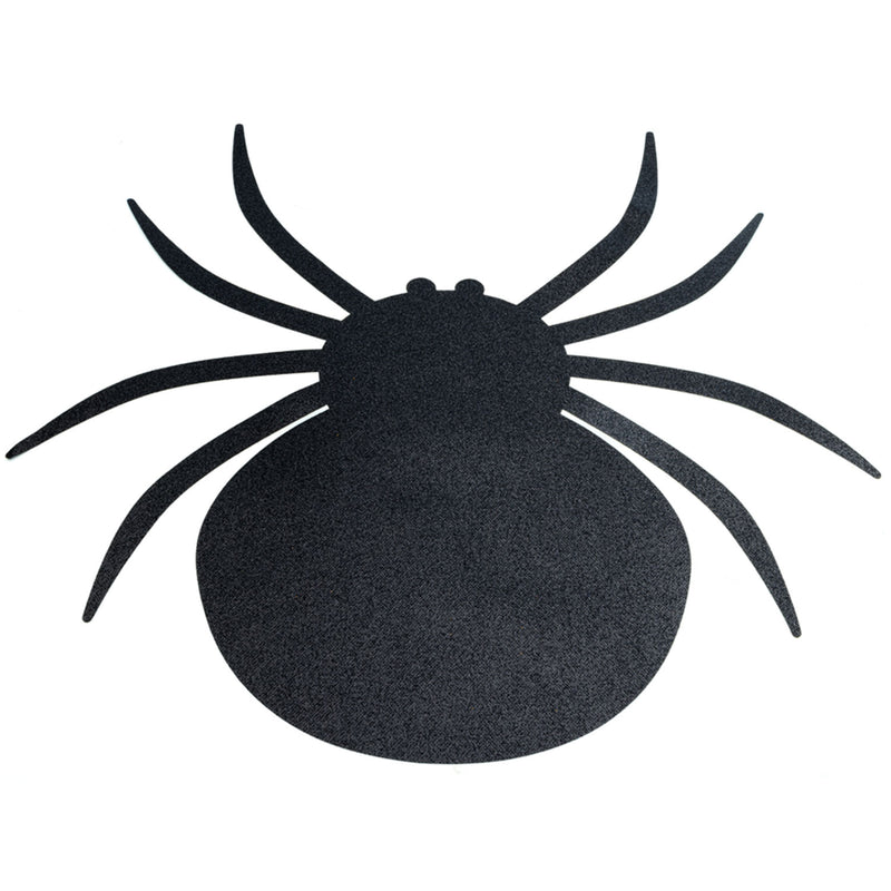 Halloween Glitzer 4er Tischset "Spinne" - 54 x 48 cm | Schwarz - Platzsets Deko