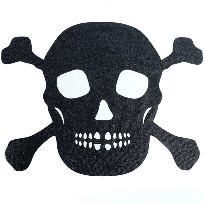 Halloween Glitzer 4er Tischset "Totenkopf" - 42 x 34 cm | Schwarz - Platzsets Deko