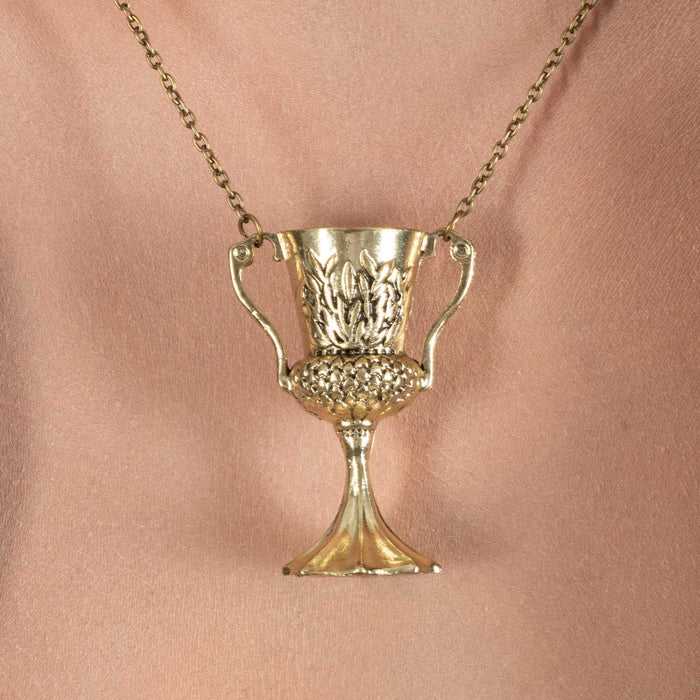 Halskette "Goldener Kelch" | Schmuck Hexe Vampir Teufel Pokal Halloween