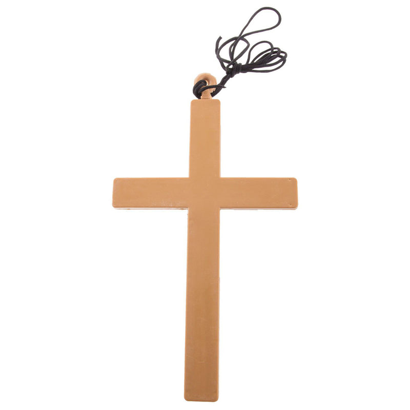 Kreuz Halskette zum Mönch Kostüm | Gold