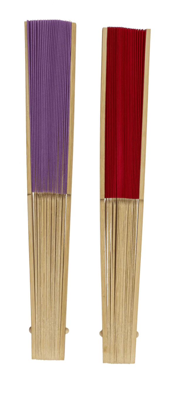 Handfächer aus Bambus 21 cm | 8-farbig sortiert