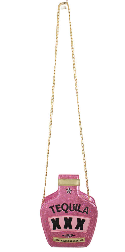 Hochwertiges Mexiko Kostüm Set für Damen | Pink | 3-teilig mit Poncho, Sombrero & Tequila Handtasche | Fiesta & Mottoparty