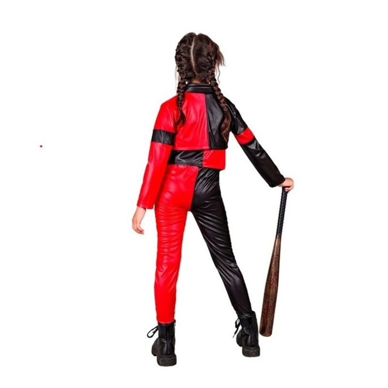 Kostüm "Böser Harlekin" für Kinder | Jacke, Weste und Hose - Schwarz/Rot