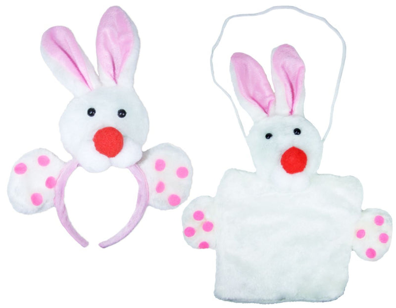 Hasen Kostüm Set - Haarreif und Handtasche
