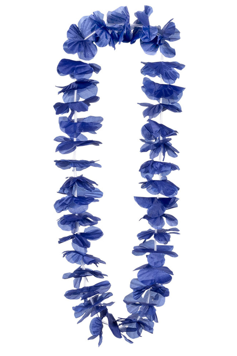 Hawaii Blumenkette "Ohana" zum Südsee Kostüm | Blau