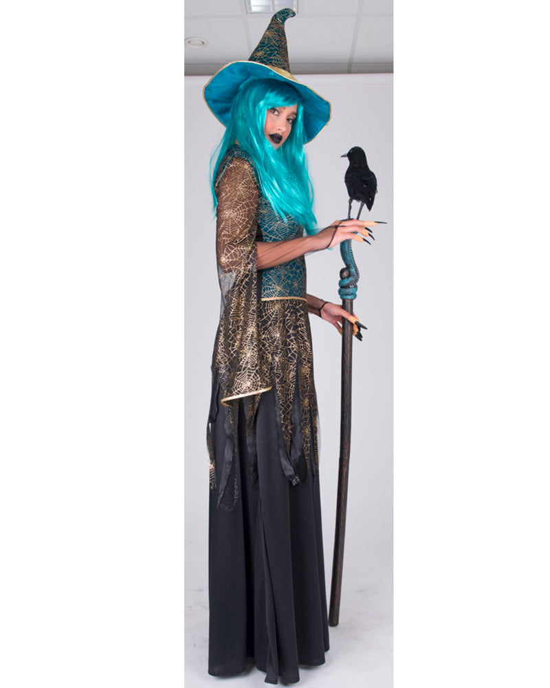 Hexenkostüm "Persia"  für Damen - Lang | Petrol