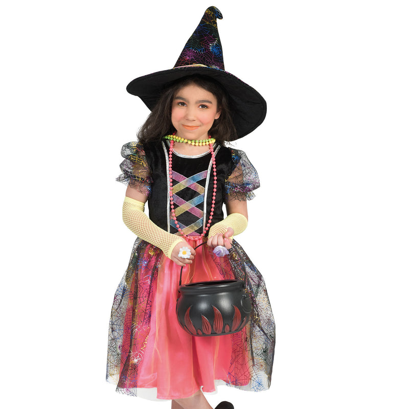 Hexen Kostüm "Summer" für Mädchen | Schwarz Pink