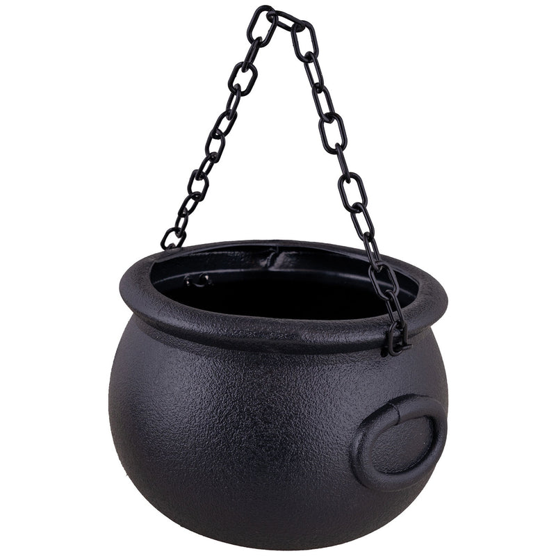 Großer Hexenkessel mit Kette Ø 20 cm | Schwarz