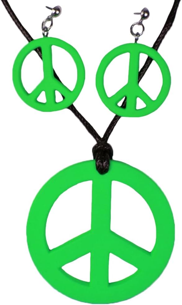 Hippie Peace Schmuck Set 3-tlg. | Grün