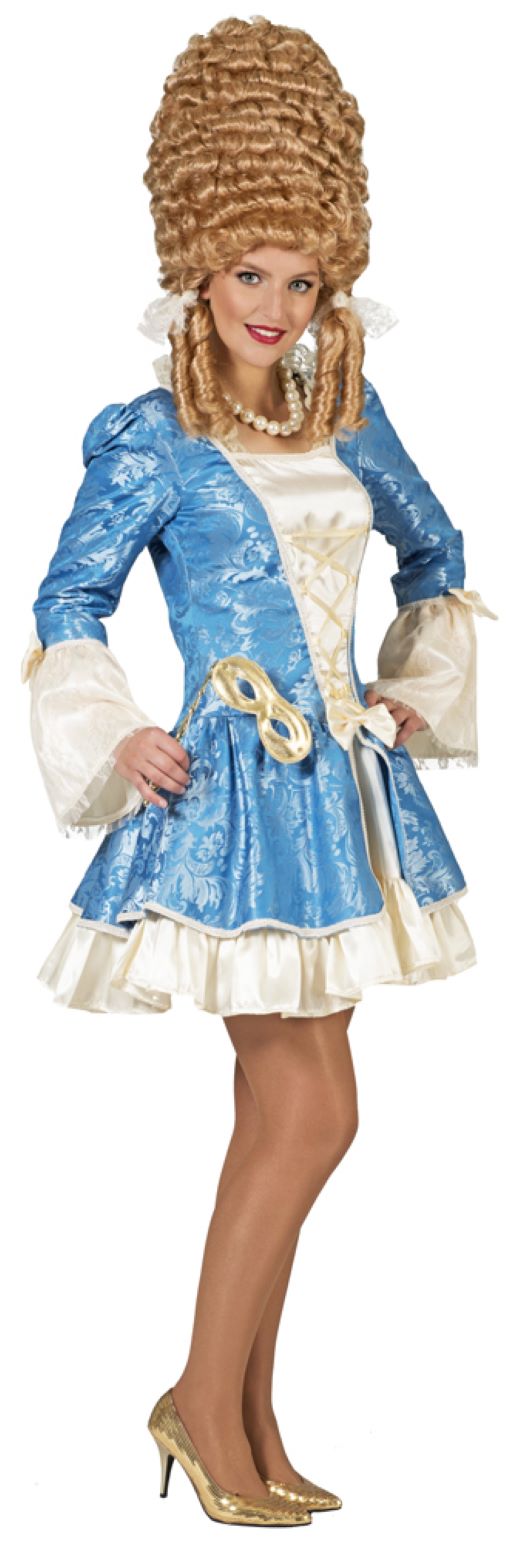 Barock Kostüm "Johanna" für Damen - Hellblau | Kurzes Kleid Rokoko Gräfin