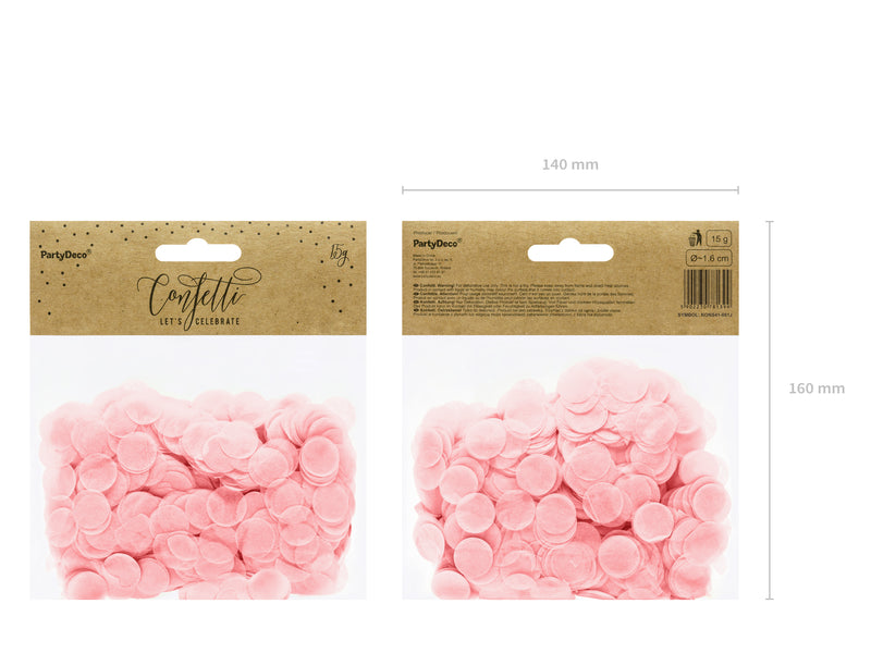 Konfetti Kreise 15g Rosa