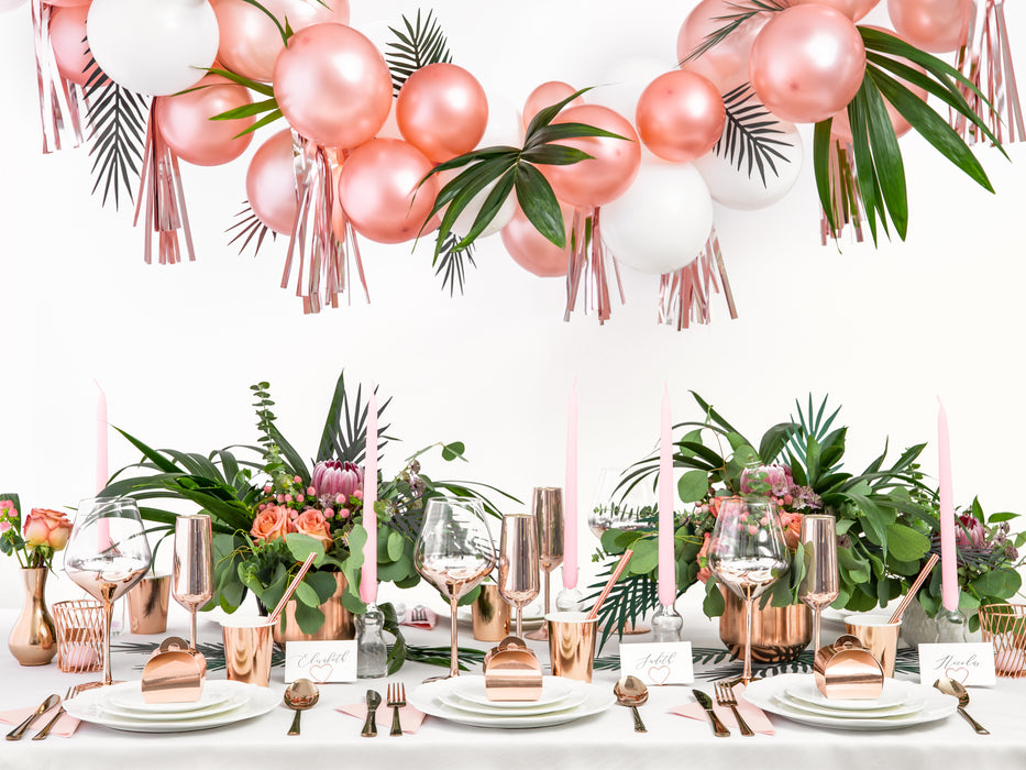 Pappbecher Uni 220ml/6Stk. Rosegold