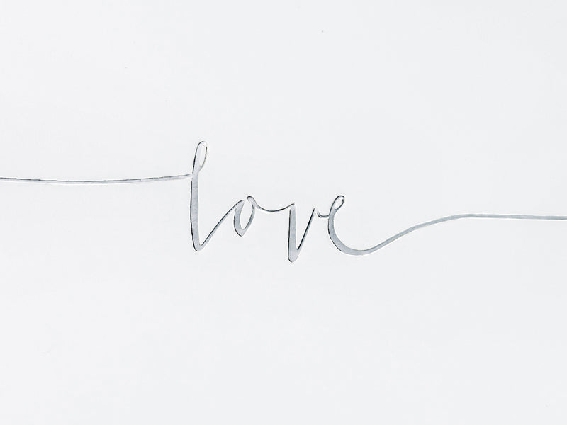 Gästebuch Love Silberschrift