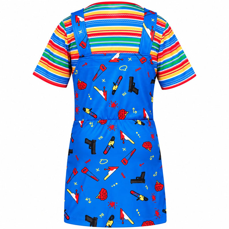 "Killer Puppe" Kostüm für Mädchen | Kleid und Shirt