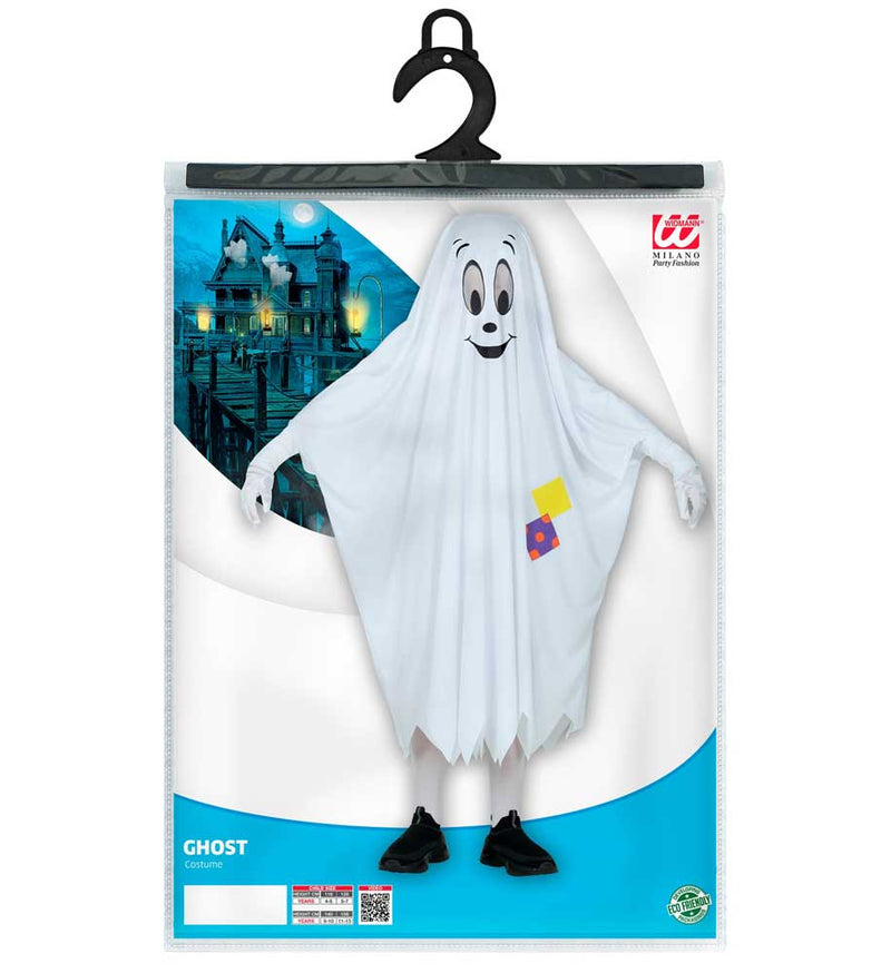 Geister Kostüm für Kinder - Weiß | Gespenst Kinderkostüm