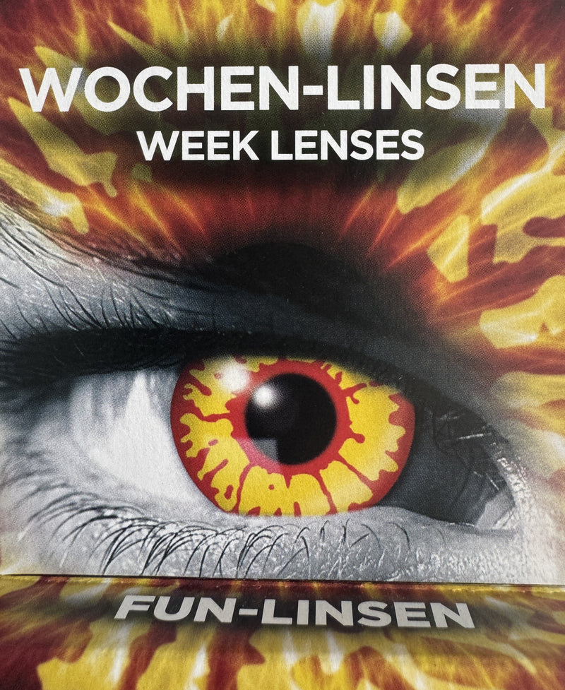 One Week Motiv Kontaktlinsen "Red Screen" | Rot (w52)