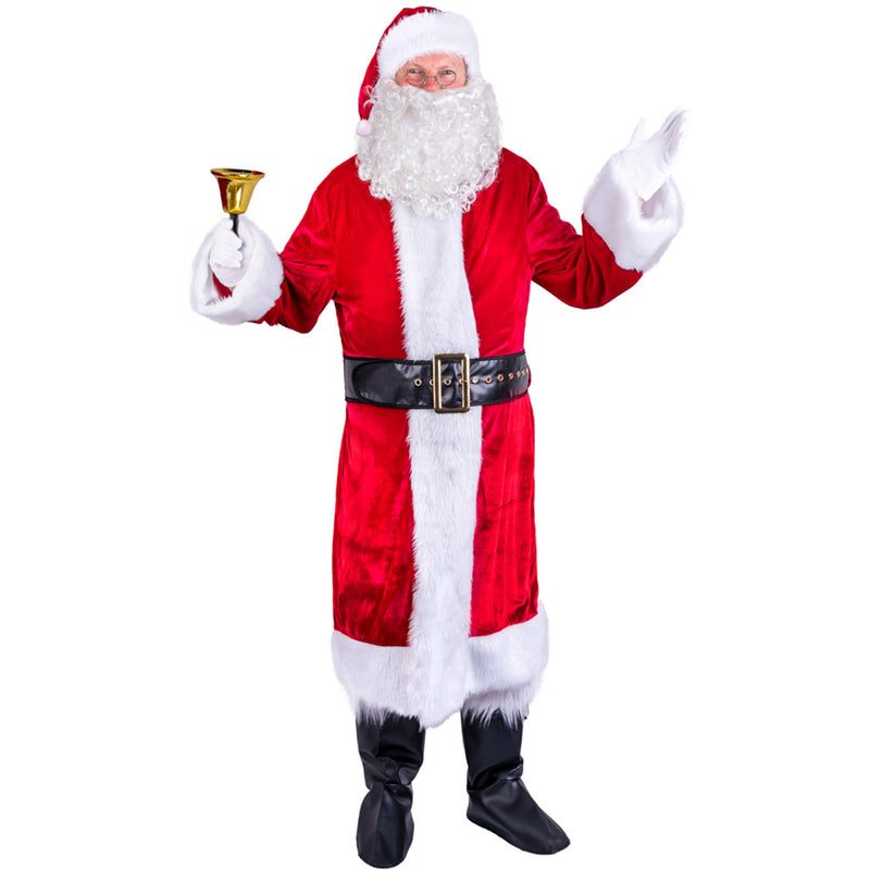 Nikolaus Weihnachtsmann Kostüm Set 3-tlg. | Rot Weiß