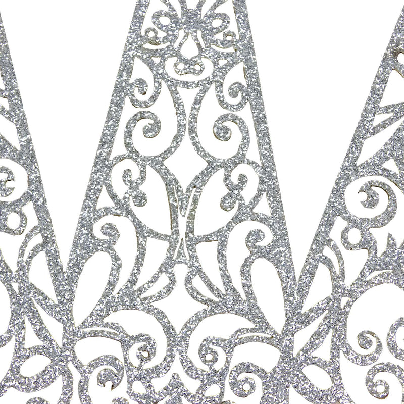 Glitter Stirnband Krone zum Eis Königin Kostüm | Silber